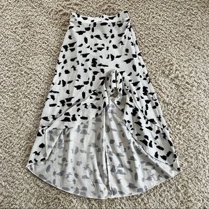 Cow Print Maxi Skirt